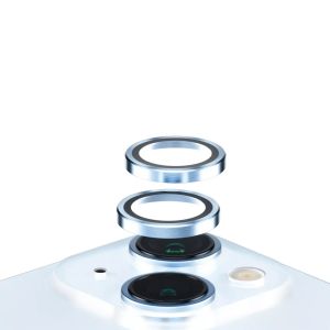PanzerGlass Kameraprotektor Hoop Optic Rings für das iPhone 15 / 15 Plus - Blue