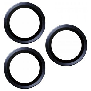 PanzerGlass Kameraprotektor Hoop Optic Rings für das iPhone 15 Pro / 15 Pro Max - Blue Titanium
