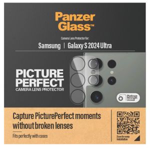 PanzerGlass Kameraprotektor aus Glas für das Samsung Galaxy S24 Ultra