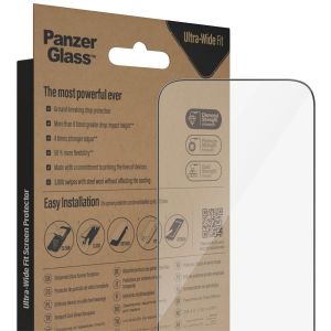 PanzerGlass Ultra-Wide Fit Antibakterieller Displayschutz mit Applikator für das iPhone 14 Pro