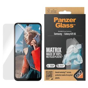 PanzerGlass ﻿Ultra Wide Fit Recycelter Antibakterieller Screen Protector Matrix inkl. Applikator für das Samsung Galaxy A25
