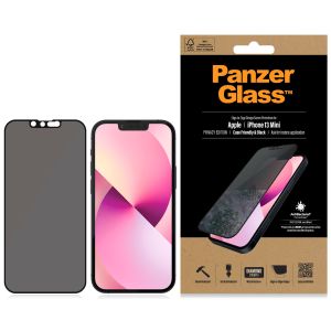 PanzerGlass Privacy Case Friendly Anti-Bacterial Displayschutzfolie für das iPhone 13 Mini - Schwarz