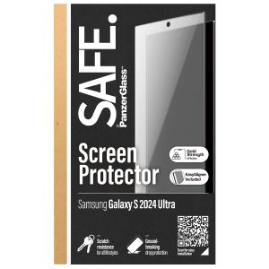 PanzerGlass SAFE Refresh Ultra Wide Fit Screenprotector inkl. Applikator für das Samsung Galaxy S24 Ultra