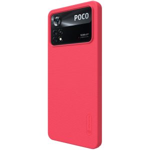 Nillkin Super Frosted Shield Case für das Xiaomi Poco X4 Pro 5G - Rot