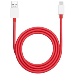 OnePlus Originales USB-A-zu-USB-C-Kabel 10 A – 100 Watt – 1 Meter – Rot