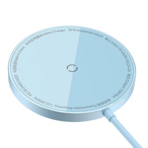 Baseus Simple Mini3 kabelloses Ladegerät – Geeignet für MagSafe – 15 Watt – Blau