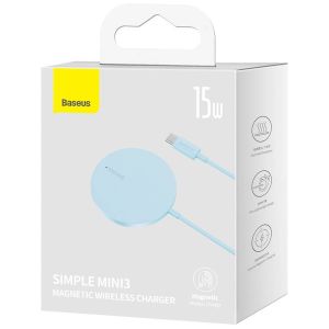 Baseus Simple Mini3 kabelloses Ladegerät – Geeignet für MagSafe – 15 Watt – Blau