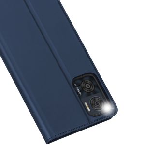 Dux Ducis Slim TPU Klapphülle für das Motorola Moto E22 - Dunkelblau