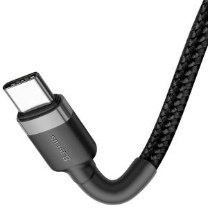 Baseus Cafule Series USB-C-zu-USB-C-Schnellladekabel – 60 Watt – 1 Meter – Schwarz