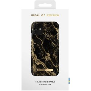iDeal of Sweden Fashion Back Case für das iPhone 11 - Golden Smoke Marble