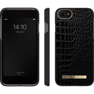 iDeal of Sweden Atelier Backcover für das iPhone SE (2022 / 2020) / 8 / 7 / 6(s) - Neo Noir Croco