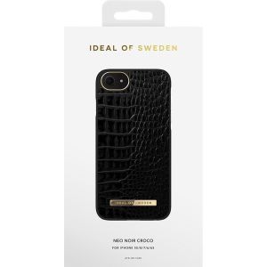 iDeal of Sweden Atelier Backcover für das iPhone SE (2022 / 2020) / 8 / 7 / 6(s) - Neo Noir Croco