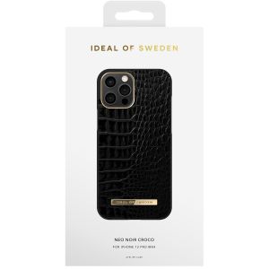 iDeal of Sweden Atelier Backcover für das iPhone 12 Pro Max - Neo Noir Croco