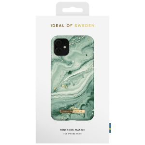 iDeal of Sweden Fashion Back Case für das iPhone 11 - Mint Swirl Marble