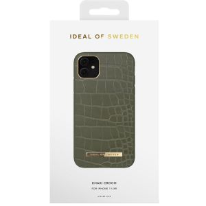 iDeal of Sweden Atelier Backcover für das iPhone 11 - Khaki Croco