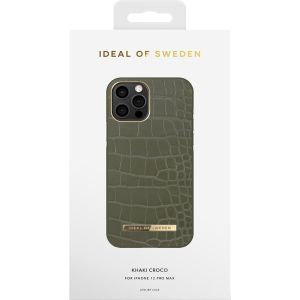 iDeal of Sweden Atelier Backcover für das iPhone 12 Pro Max - Khaki Croco