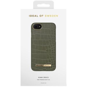 iDeal of Sweden Atelier Backcover für das iPhone SE (2022 / 2020) / 8 / 7 / 6(s) - Khaki Croco