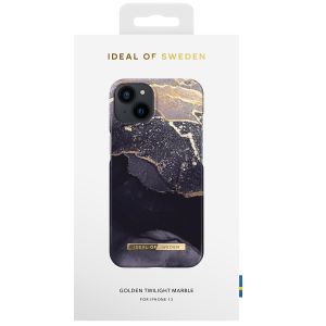 iDeal of Sweden Fashion Back Case für das iPhone 13 - Golden Twilight Marble