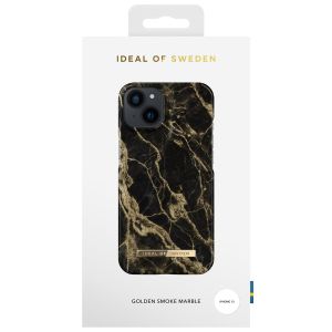 iDeal of Sweden Fashion Back Case für das iPhone 13 - Golden Smoke Marble