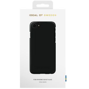 iDeal of Sweden Seamless Case Back Cover für das iPhone SE (2022 / 2020) / 8 / 7 / 6(s) - Coal Black