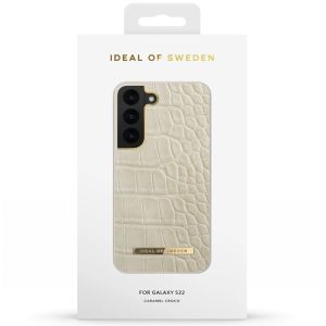 iDeal of Sweden Atelier Backcover für das Samsung Galaxy S22 - Caramel Croco
