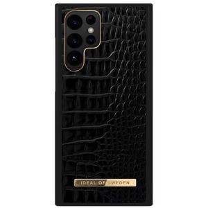 iDeal of Sweden Atelier Backcover für das Samsung Galaxy S22 Ultra - Neo Noir Croco