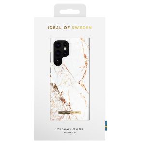 iDeal of Sweden Fashion Back Case für das Samsung Galaxy S22 Ultra - Carrara Gold