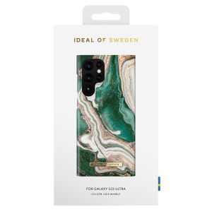 iDeal of Sweden Fashion Back Case für das Samsung Galaxy S22 Ultra - Golden Jade Marble