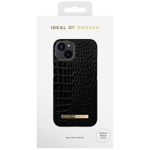 iDeal of Sweden Atelier Backcover für das iPhone 14 - Neo Noir Croco