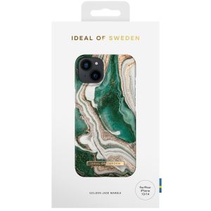 iDeal of Sweden Fashion Backcover für das iPhone 14 - Golden Jade Marble