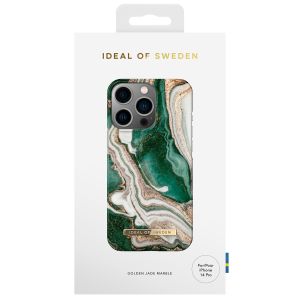 iDeal of Sweden Fashion Backcover für das iPhone 14 Pro - Golden Jade Marble