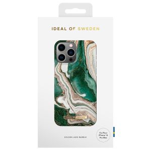 iDeal of Sweden Fashion Backcover für das iPhone 14 Pro Max - Golden Jade Marble