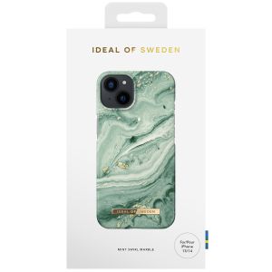 iDeal of Sweden Fashion Backcover für das iPhone 14 - Mint Swirl Marble