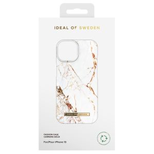 iDeal of Sweden Fashion Back Case für das iPhone 15 - Carrara Gold