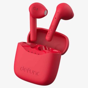Defunc True Lite Earbuds - In-Ear Kopfhörer - Bluetooth Kopfhörer - Mit Rauschunterdrückungsfunktion - Red