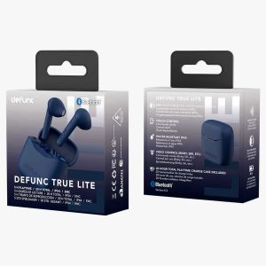 Defunc True Lite Earbuds - In-Ear Kopfhörer - Bluetooth Kopfhörer - Mit Rauschunterdrückungsfunktion - Blue