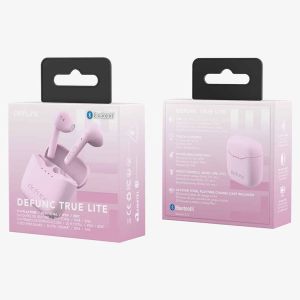 Defunc True Lite Earbuds - In-Ear Kopfhörer - Bluetooth Kopfhörer - Mit Rauschunterdrückungsfunktion - Pink