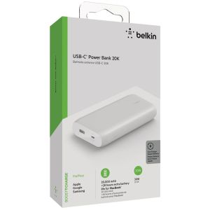 Belkin Boost↑Charge™ USB-C Powerbank - 20.000 mAh - USB-C-Anschluss - Weiß