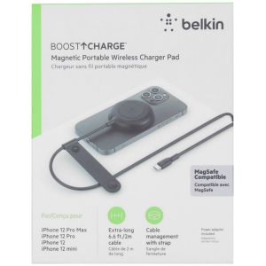 Belkin ﻿Boost↑Charge™ Magnetisches Tragbares Drahtloses Lade-Pad MagSafe - Schwarz