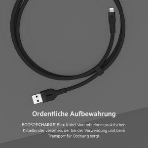 Belkin Boost↑Charge™ USB-A- auf Lightning-Kabel aus Silikon - 1 Meter - Schwarz