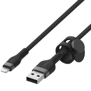 Belkin ﻿Boost↑Charge™ USB-A-zu-Lightning-Kabel aus geflochtenem Silikon - 1 Meter - Schwarz