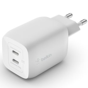 Belkin Boost↑Charge™ GaN Pro Adapter 2 Ports mit USB-C-Kabel - USB-C 65 W - Weiß
