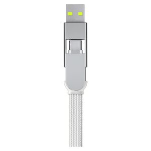 Rolling Square inCharge® XL 6-in-1-Schnellladekabel - 2 Meter - White