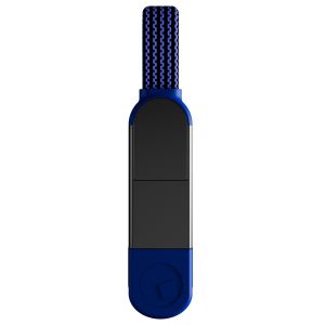 Rolling Square inCharge® X 6-in-1 Schlüsselanhänger-Ladeanschluss - Sapphire Blue