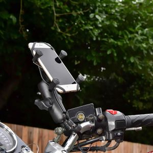 RAM Mounts Handyhalterung U-bolt für das Fahrrad/Motorrad/Scooter - Universell - Klein - Schwarz