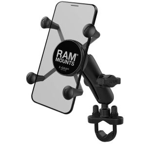 RAM Mounts Handyhalterung U-bolt für das Fahrrad/Motorrad/Scooter - Universell - Klein - Schwarz