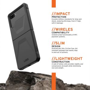 UAG Civilian Backcover für das Samsung Galaxy Z Flip 3 - Schwarz