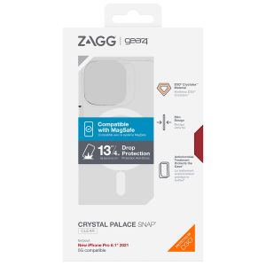 Gear4 Crystal Palace Case MagSafe für das iPhone 13 Pro - Transparent