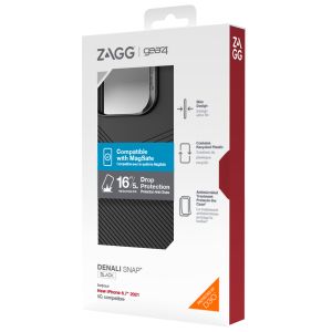 ZAGG Denali Backcover MagSafe für das iPhone 13 Pro Max - Schwarz