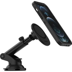 OtterBox ﻿MagSafe Dash/Windshield Mount – Telefonhalter für das Auto - MagSafe - Verstellbar - Armaturenbrett oder Windschutzscheibe - Schwarz